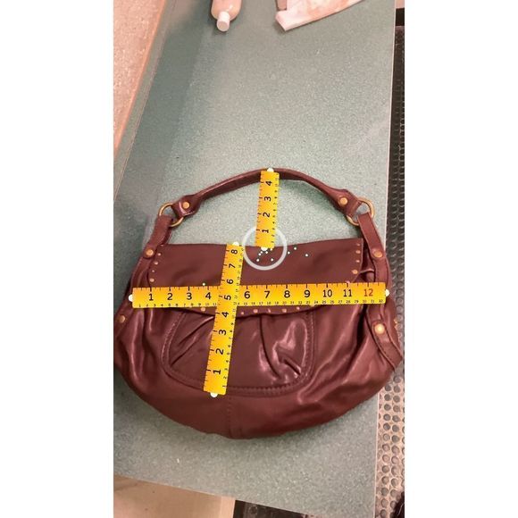 Lucky Brand Leather Lamb Skin Brown Bag Purse - Picture 12 of 17